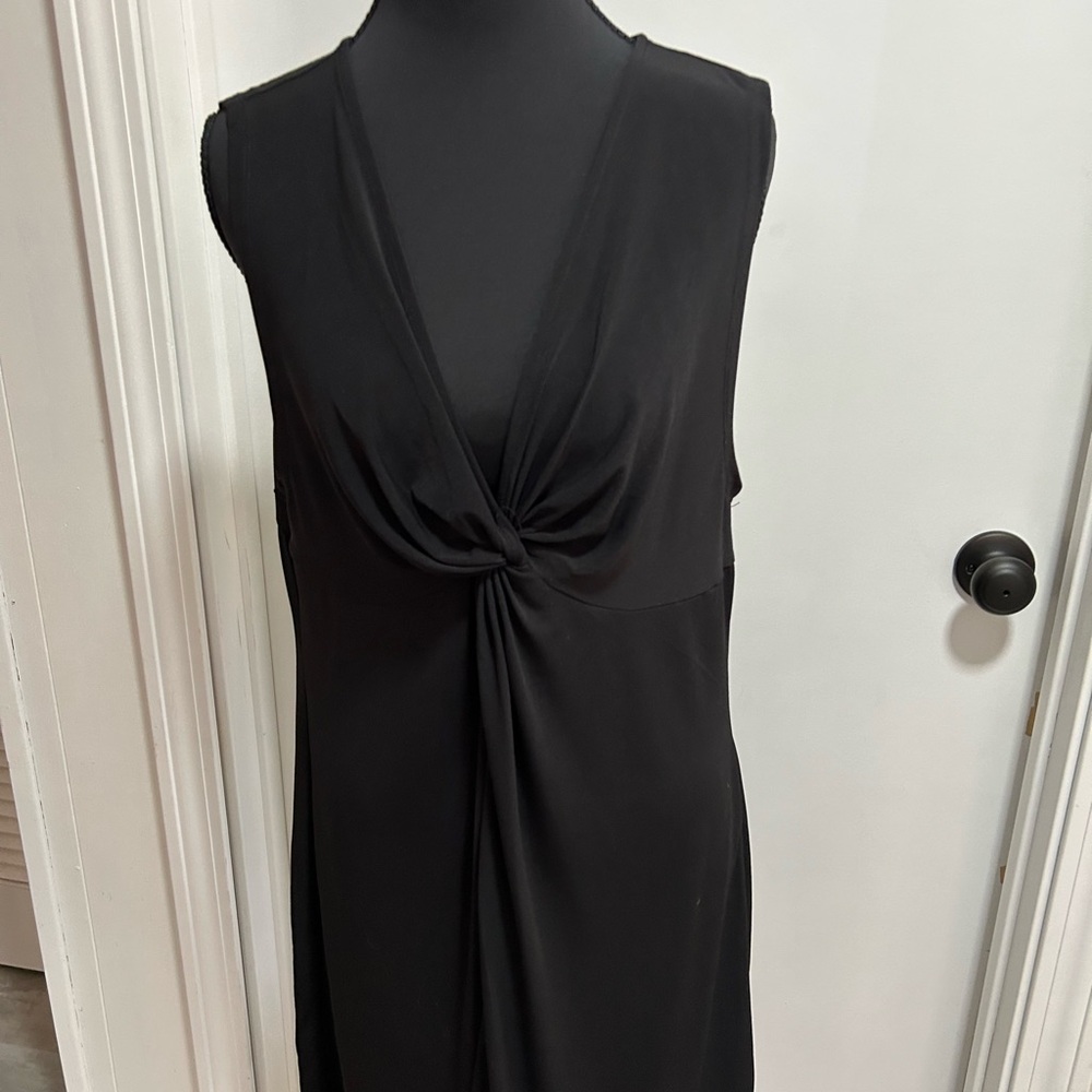 Black Sleeveless Dress/cover-up
